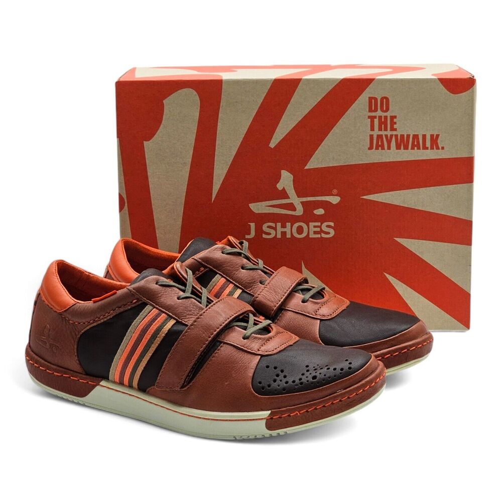 J Shoes Leather Sneakers in Brown size 9 RARE
